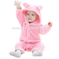 2018 popular animal lindo paño, bebés niños niñas oso espesar algodón Onesie ropa de dormir mameluco recién nacido ropa de invierno